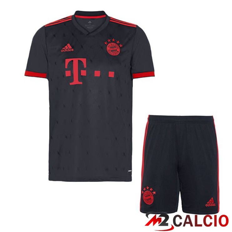 Maglie Calcio Personalizzate,Tute Calcio Squadre,Maglia Nazionale Italiana Calcio | Maglie Calcio Bayern Monaco Bambino Terza Nero 2022/2023