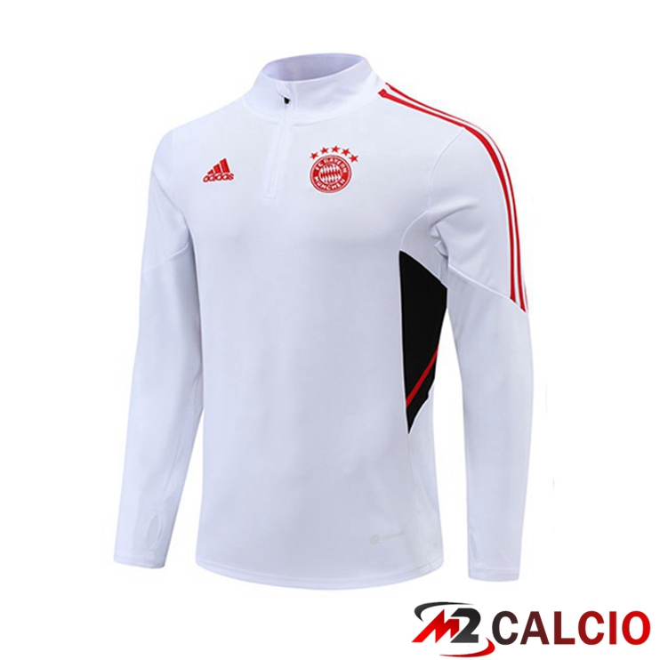 Maglie Calcio Personalizzate,Tute Calcio Squadre,Maglia Nazionale Italiana Calcio | Felpa Allenamento Bayern Monaco Bianco 2022/2023