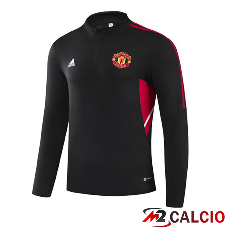 Maglie Calcio Personalizzate,Tute Calcio Squadre,Maglia Nazionale Italiana Calcio | Felpa Allenamento Manchester United Nero 2022/2023