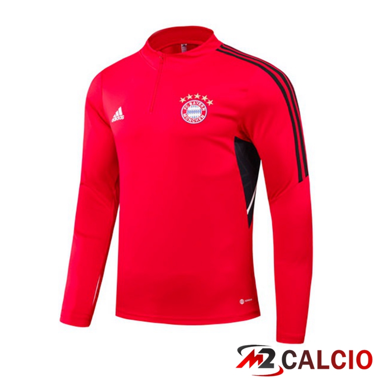 Maglie Calcio Personalizzate,Tute Calcio Squadre,Maglia Nazionale Italiana Calcio | Felpa Allenamento Bayern Monaco Rosso 2022/2023