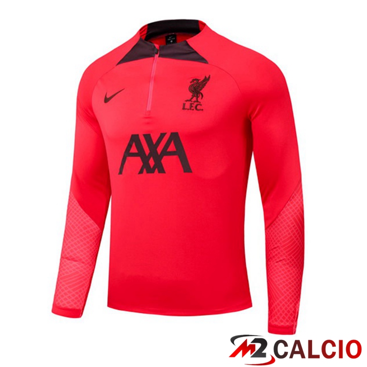 Maglie Calcio Personalizzate,Tute Calcio Squadre,Maglia Nazionale Italiana Calcio | Felpa Allenamento FC Liverpool Rosso 2022/2023