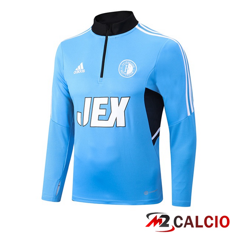 Maglie Calcio Personalizzate,Tute Calcio Squadre,Maglia Nazionale Italiana Calcio | Felpa Allenamento Feyenoord Blu 2022/2023
