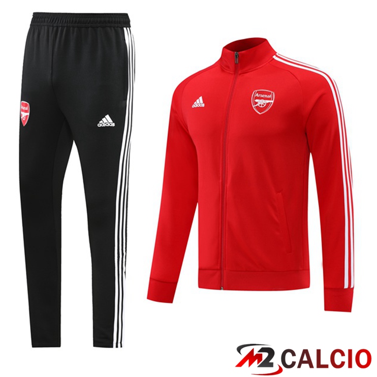 Maglie Calcio Personalizzate,Tute Calcio Squadre,Maglia Nazionale Italiana Calcio | Insieme Tuta Calcio - Giacca Arsenal Rosso 2022/2023