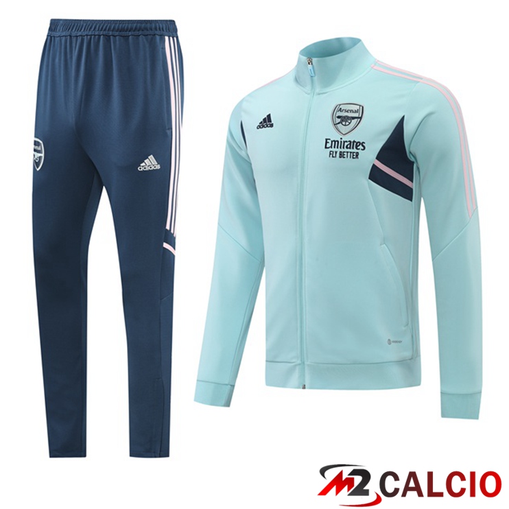 Maglie Calcio Personalizzate,Tute Calcio Squadre,Maglia Nazionale Italiana Calcio | Insieme Tuta Calcio - Giacca Arsenal Verde 2022/2023