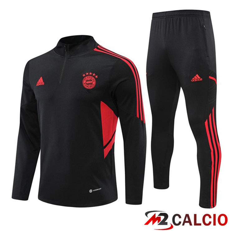 Maglie Calcio Personalizzate,Tute Calcio Squadre,Maglia Nazionale Italiana Calcio | Insieme Tuta Calcio Bayern Monaco Nero 2022/2023