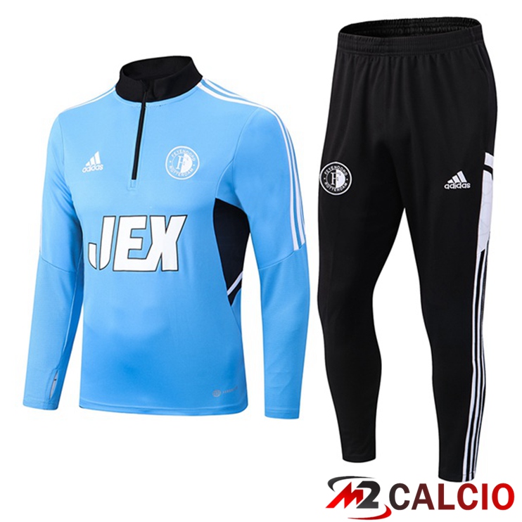 Maglie Calcio Personalizzate,Tute Calcio Squadre,Maglia Nazionale Italiana Calcio | Insieme Tuta Calcio Feyenoord Blu 2022/2023