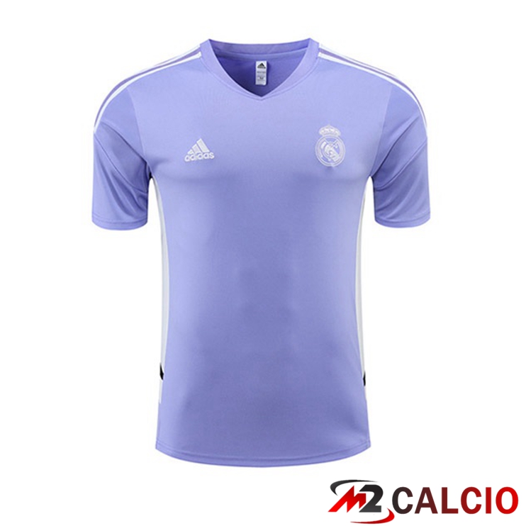 Maglie Calcio Personalizzate,Tute Calcio Squadre,Maglia Nazionale Italiana Calcio | T Shirt Allenamento Real Madrid Viola 2022/2023