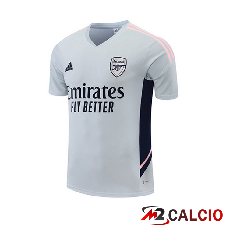 Maglie Calcio Personalizzate,Tute Calcio Squadre,Maglia Nazionale Italiana Calcio | T Shirt Allenamento Arsenal Bianco 2022/2023