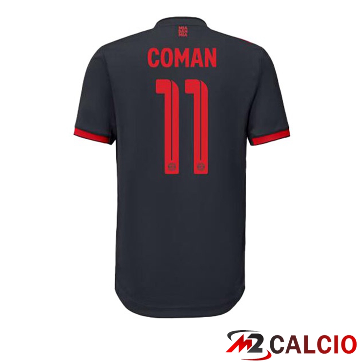 Maglie Calcio Personalizzate,Tute Calcio Squadre,Maglia Nazionale Italiana Calcio | Maglie Calcio Bayern Monaco (Coman 11) Terza Nero 2022/2023