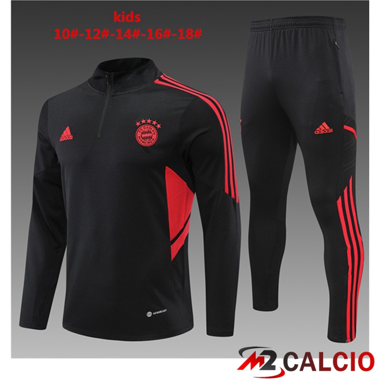 Maglie Calcio Personalizzate,Tute Calcio Squadre,Maglia Nazionale Italiana Calcio | Insieme Tuta Calcio Bayern Monaco Bambino Nero 2022/2023