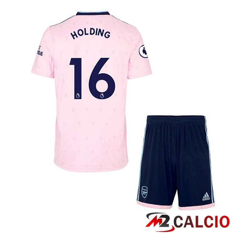 Maglie Calcio Personalizzate,Tute Calcio Squadre,Maglia Nazionale Italiana Calcio | Maglie Calcio Arsenal (HOLDING 16) Bambino Seconda Rosa 2022/2023