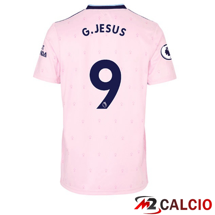 Maglie Calcio Personalizzate,Tute Calcio Squadre,Maglia Nazionale Italiana Calcio | Maglie Calcio Arsenal (G.JESUS 9) Seconda Rosa 2022/2023