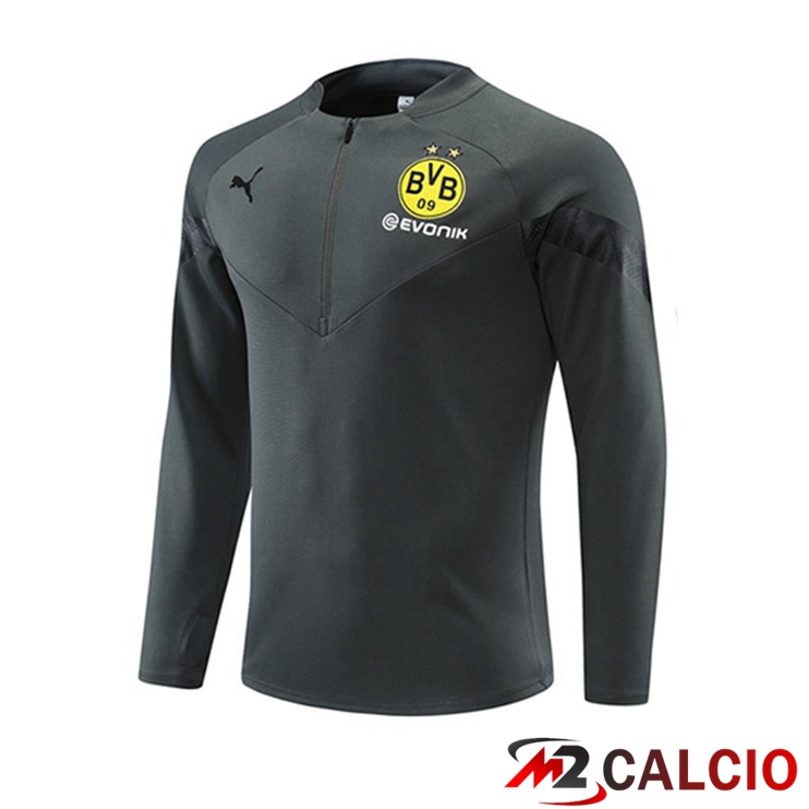 Maglie Calcio Personalizzate,Tute Calcio Squadre,Maglia Nazionale Italiana Calcio | Felpa Allenamento Dortmund BVB Grigio 2022/2023