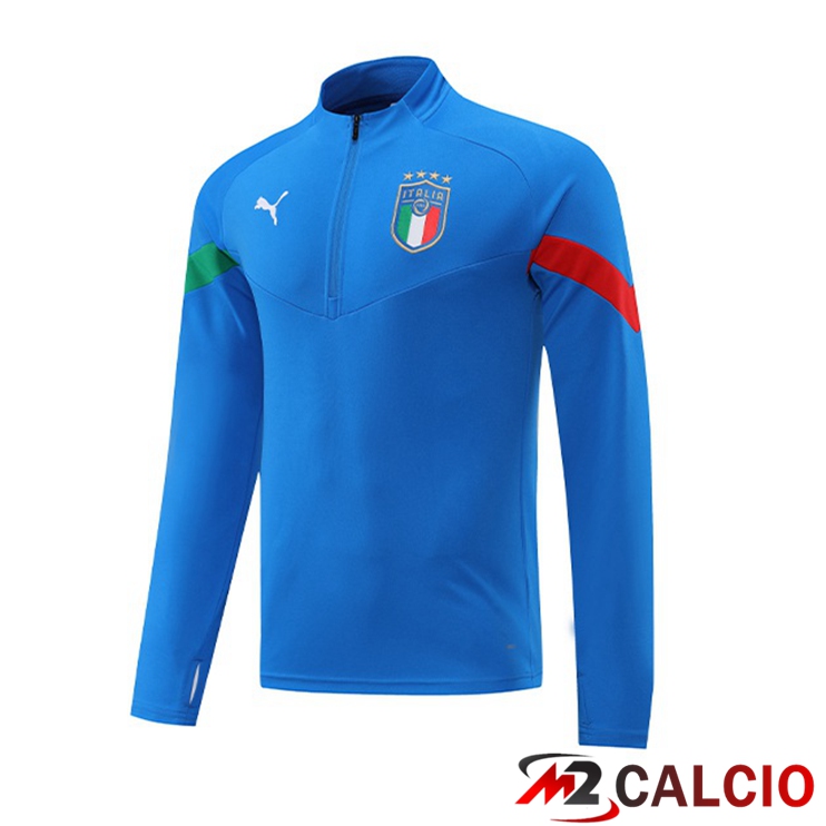 Maglie Calcio Personalizzate,Tute Calcio Squadre,Maglia Nazionale Italiana Calcio | Felpa Allenamento Italia Blu 2022/2023