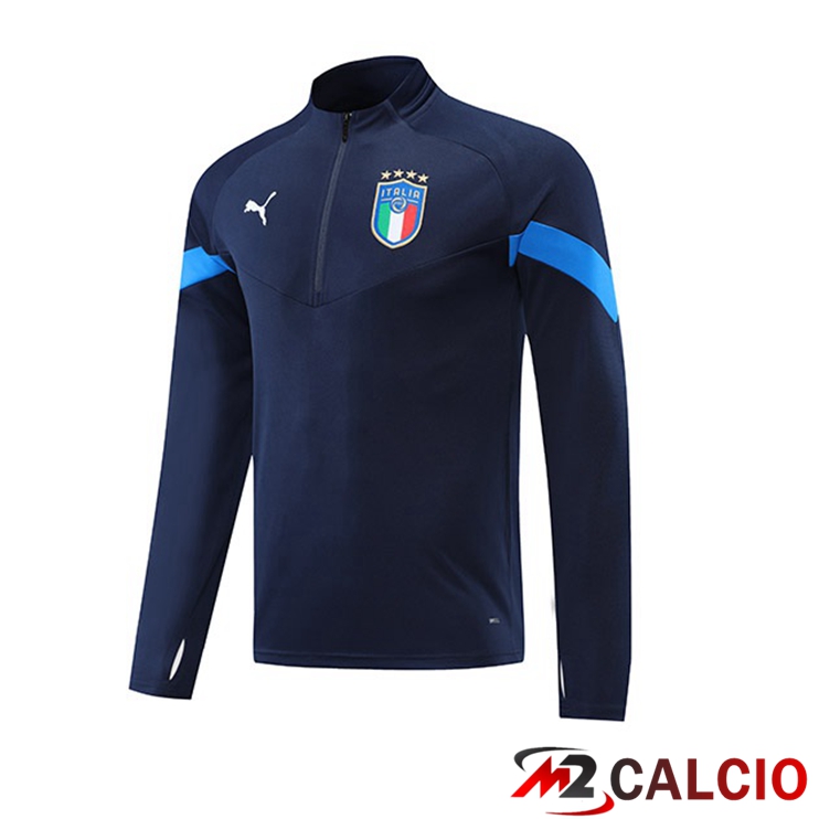 Maglie Calcio Personalizzate,Tute Calcio Squadre,Maglia Nazionale Italiana Calcio | Felpa Allenamento Italia Blu 2022/2023
