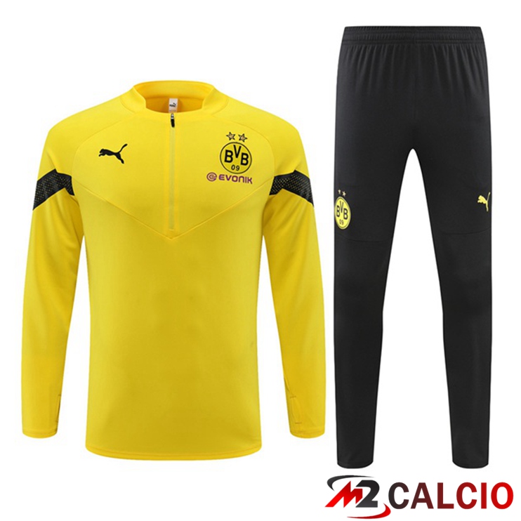 Maglie Calcio Personalizzate,Tute Calcio Squadre,Maglia Nazionale Italiana Calcio | Insieme Tuta Calcio Dortmund BVB Giallo 2022/2023