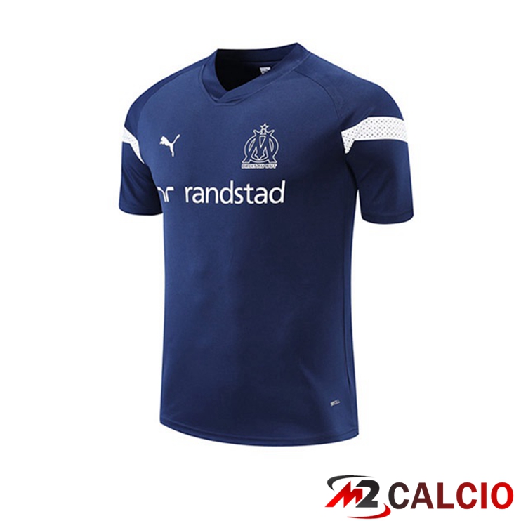 Maglie Calcio Personalizzate,Tute Calcio Squadre,Maglia Nazionale Italiana Calcio | T Shirt Allenamento Marsiglia OM Blu Reale 2022/2023