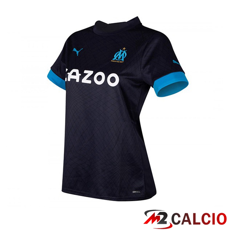 Maglie Calcio Personalizzate,Tute Calcio Squadre,Maglia Nazionale Italiana Calcio | Maglie Calcio Marsiglia OM Donna Seconda Nero 2022/2023