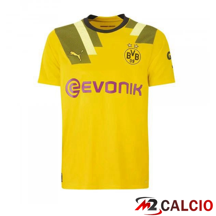 Maglie Calcio Personalizzate,Tute Calcio Squadre,Maglia Nazionale Italiana Calcio | Maglie Calcio Dortmund BVB Cup Giallo 2022/2023