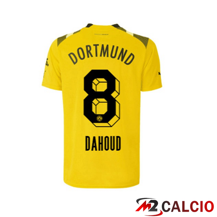 Maglie Calcio Personalizzate,Tute Calcio Squadre,Maglia Nazionale Italiana Calcio | Maglie Calcio Dortmund BVB (Dahoud 8) cup Giallo 2022/2023