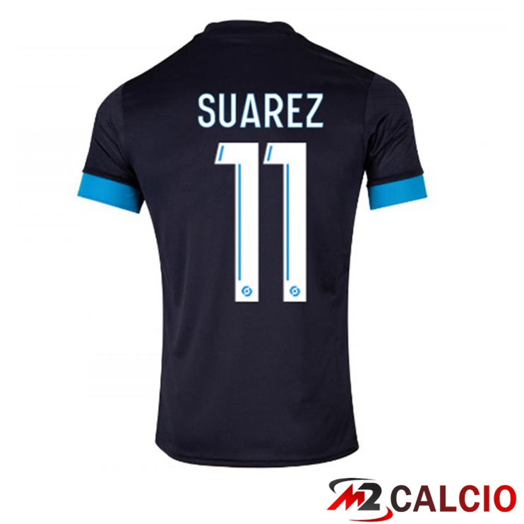 Maglie Calcio Personalizzate,Tute Calcio Squadre,Maglia Nazionale Italiana Calcio | Maglie Calcio Marsiglia OM (L SUAREZ 11) Seconda Nero 2022/2023