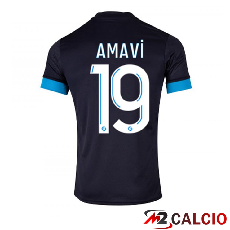 Maglie Calcio Personalizzate,Tute Calcio Squadre,Maglia Nazionale Italiana Calcio | Maglie Calcio Marsiglia OM (AMAVI 19) Seconda Nero 2022/2023