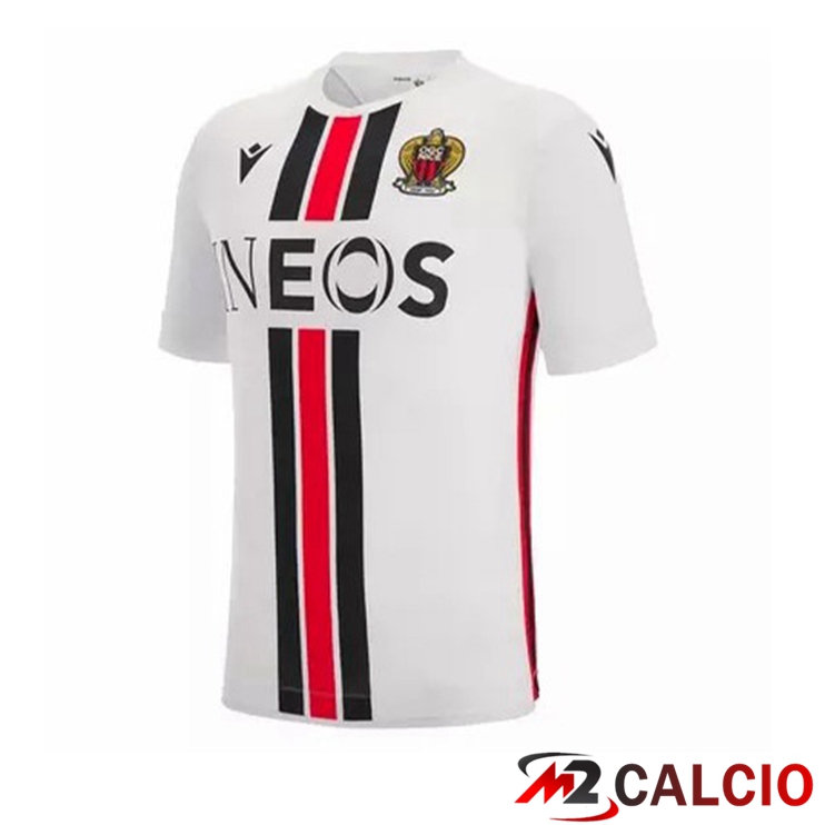 Maglie Calcio Personalizzate,Tute Calcio Squadre,Maglia Nazionale Italiana Calcio | Maglie Calcio OGC Nice Seconda Bianco 2022/2023