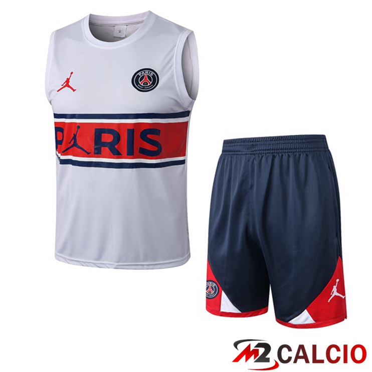 Maglie Calcio Personalizzate,Tute Calcio Squadre,Maglia Nazionale Italiana Calcio | Canotta Calcio Paris PSG + Pantaloncini Bianco 2022/2023