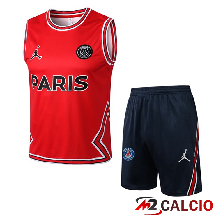 Maglie Calcio Personalizzate,Tute Calcio Squadre,Maglia Nazionale Italiana Calcio | Canotta Calcio Paris PSG + Pantaloncini Rosso 2022/2023