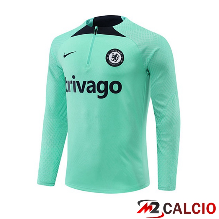 Maglie Calcio Personalizzate,Tute Calcio Squadre,Maglia Nazionale Italiana Calcio | Felpa Allenamento FC Chelsea Verde 2022/2023