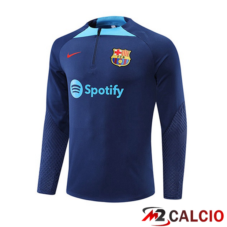 Maglie Calcio Personalizzate,Tute Calcio Squadre,Maglia Nazionale Italiana Calcio | Felpa Allenamento FC Barcellona Blu 2022/2023
