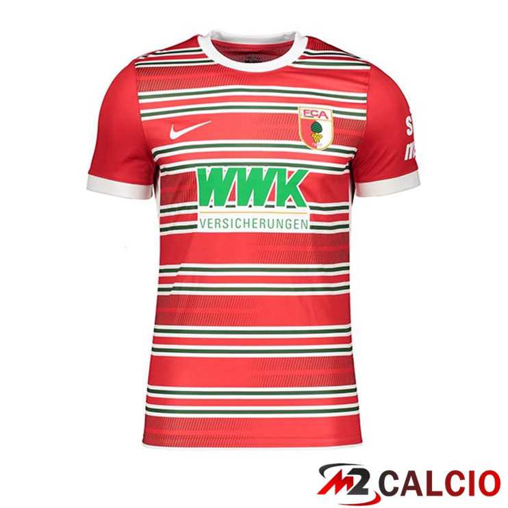 Maglie Calcio Personalizzate,Tute Calcio Squadre,Maglia Nazionale Italiana Calcio | Maglie Calcio FC Augsburg Prima Rosso 2022/2023