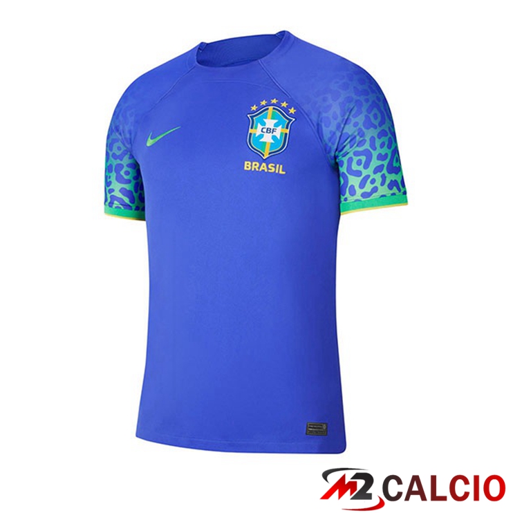 Maglie Calcio Personalizzate,Tute Calcio Squadre,Maglia Nazionale Italiana Calcio | Maglie Calcio Brasile Seconda Blu Coppa Del Mondo 2022