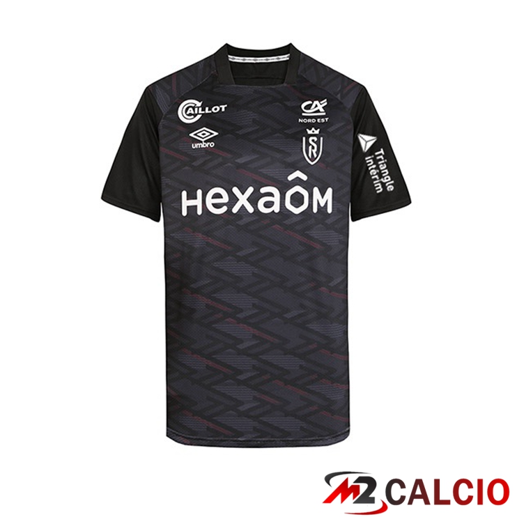 Maglie Calcio Personalizzate,Tute Calcio Squadre,Maglia Nazionale Italiana Calcio | Maglie Calcio Stade de Reims Terza Nero 2022/2023