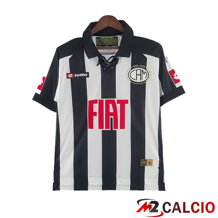 Maglie Calcio Personalizzate,Tute Calcio Squadre,Maglia Nazionale Italiana Calcio | Maglie Calcio Atletico Mineiro Retro Prima Nero Bianco 2008