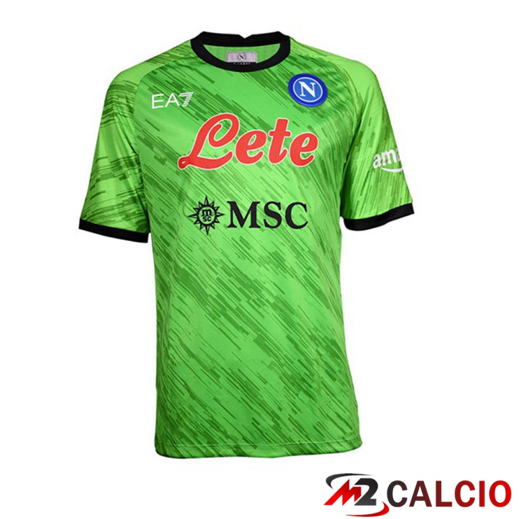 Maglie Calcio Personalizzate,Tute Calcio Squadre,Maglia Nazionale Italiana Calcio | Maglie Calcio SSC Napoli Portiere Verde 2022/2023
