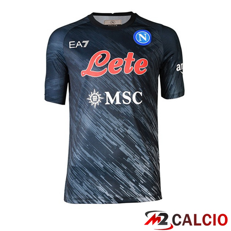 Maglie Calcio Personalizzate,Tute Calcio Squadre,Maglia Nazionale Italiana Calcio | Maglie Calcio SSC Napoli Terza Nero 2022/2023