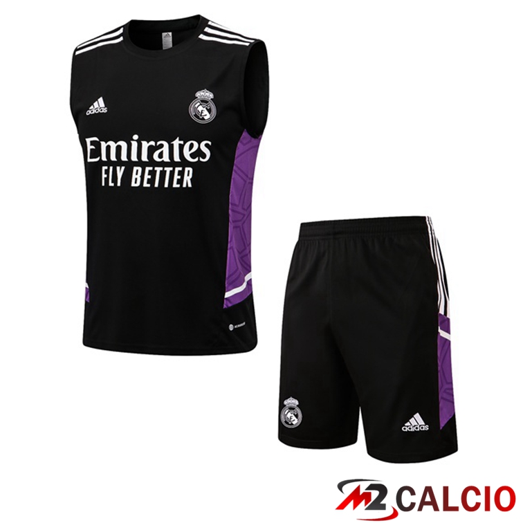 Maglie Calcio Personalizzate,Tute Calcio Squadre,Maglia Nazionale Italiana Calcio | Canotta Calcio Real Madrid + Shorts Nero 2022/2023