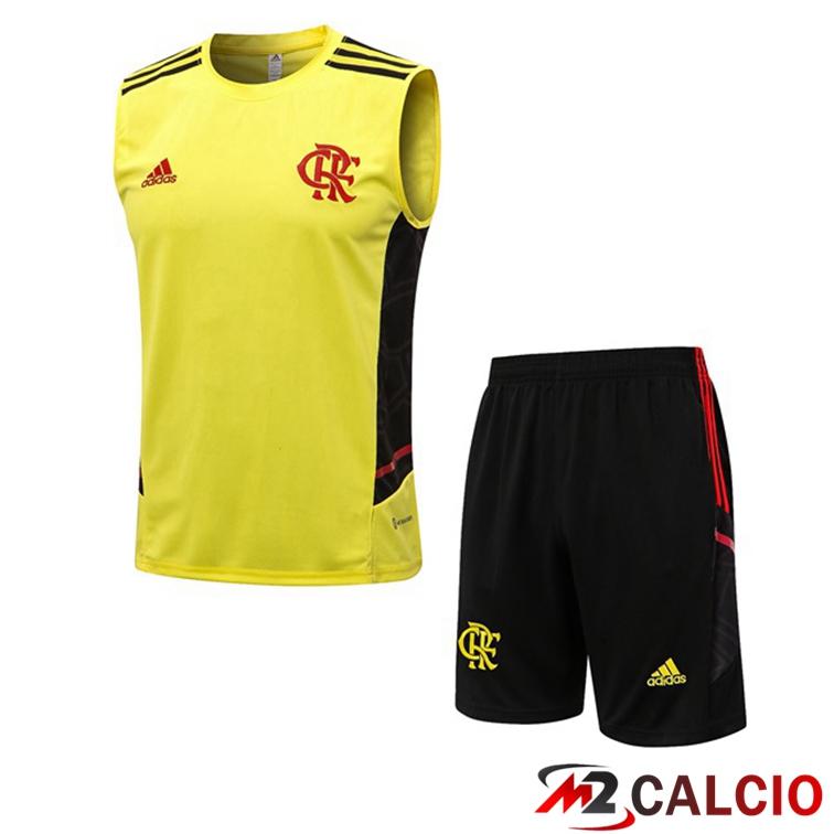 Maglie Calcio Personalizzate,Tute Calcio Squadre,Maglia Nazionale Italiana Calcio | Canotta Calcio Flamengo + Shorts Giallo 2022/2023