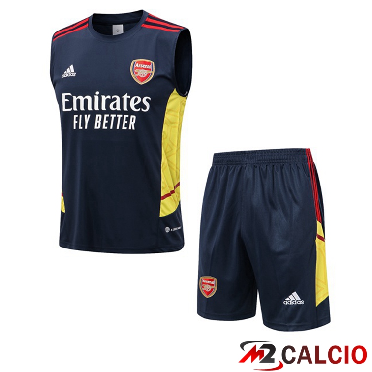 Maglie Calcio Personalizzate,Tute Calcio Squadre,Maglia Nazionale Italiana Calcio | Canotta Calcio Arsenal + Shorts Blu Royal 2022/2023