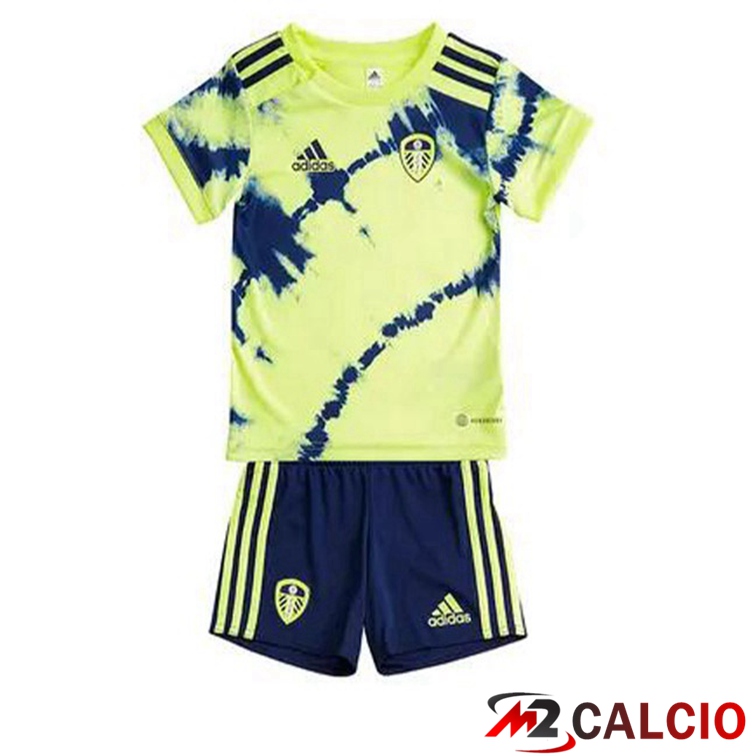 Maglie Calcio Personalizzate,Tute Calcio Squadre,Maglia Nazionale Italiana Calcio | Maglie Calcio Leeds United Bambino Seconda Verde Nero 2022/2023