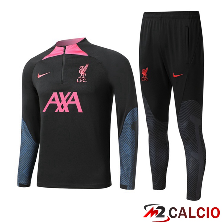 Maglie Calcio Personalizzate,Tute Calcio Squadre,Maglia Nazionale Italiana Calcio | Tuta Calcio FC Liverpool Nero 2022/2023