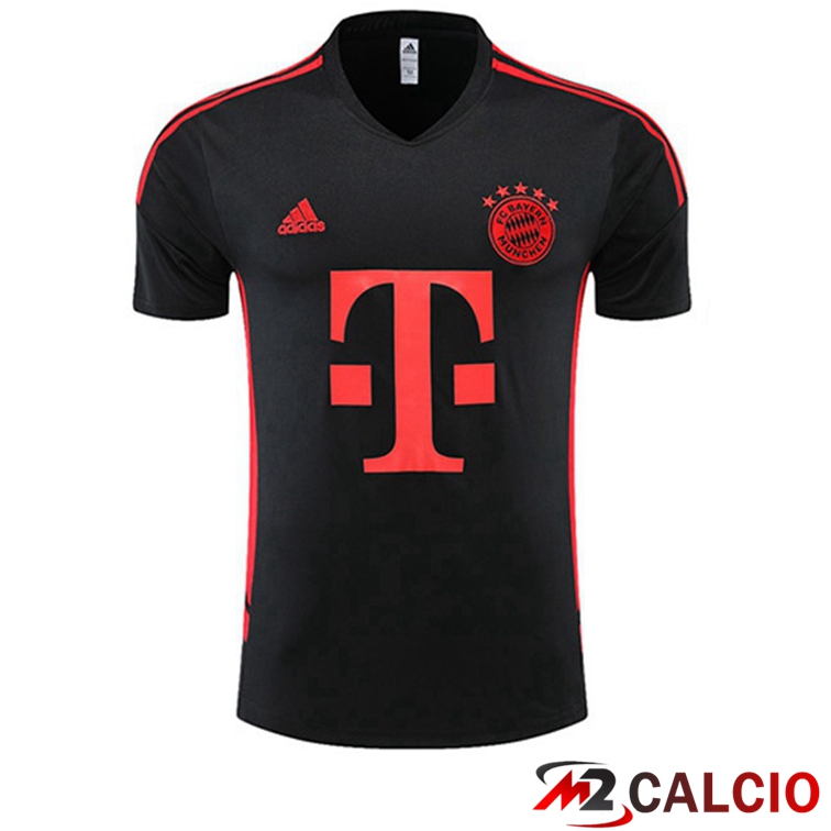 Maglie Calcio Personalizzate,Tute Calcio Squadre,Maglia Nazionale Italiana Calcio | T Shirt Allenamento Bayern Monaco Nero 2022/2023