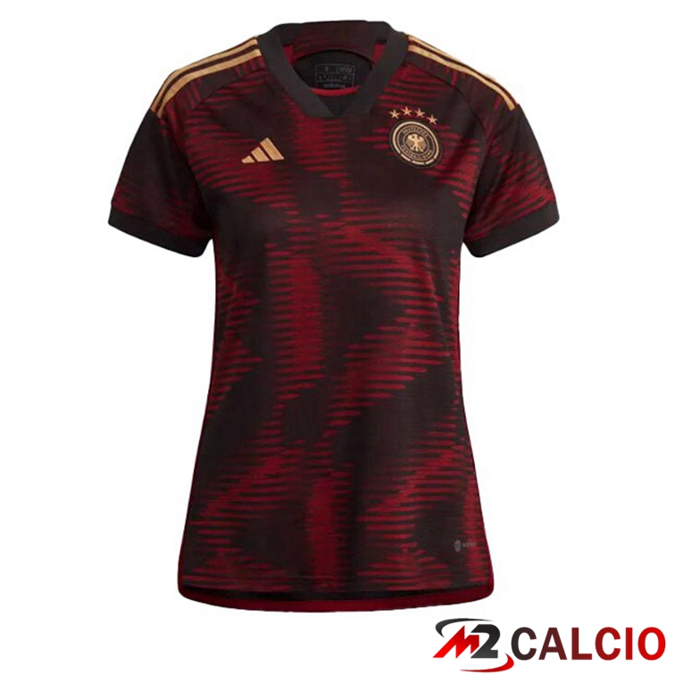 Maglie Calcio Personalizzate,Tute Calcio Squadre,Maglia Nazionale Italiana Calcio | Maglie Calcio Germania Donna Seconda Nero 2022/2023