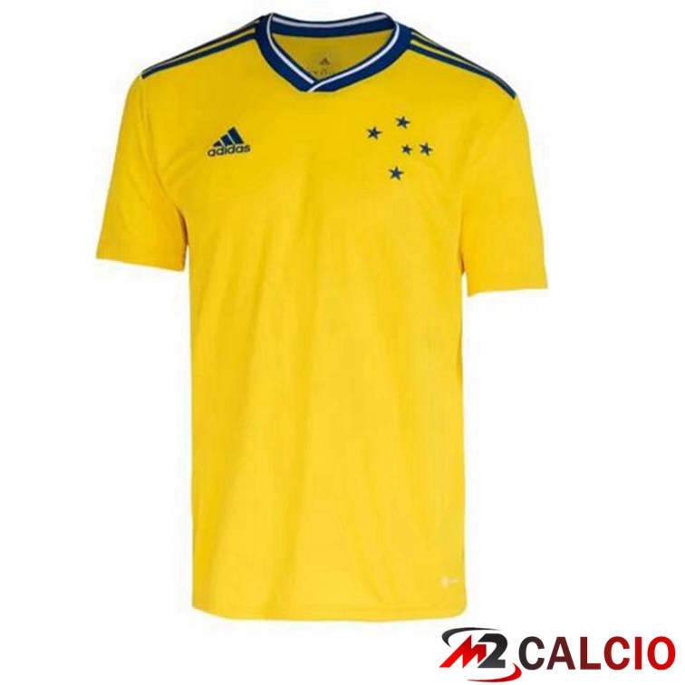 Maglie Calcio Personalizzate,Tute Calcio Squadre,Maglia Nazionale Italiana Calcio | Maglie Calcio Cruzeiro EC Terza Giallo 2022/2023