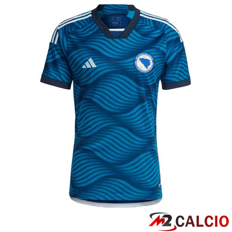 Maglie Calcio Personalizzate,Tute Calcio Squadre,Maglia Nazionale Italiana Calcio | Maglie Calcio Bosnia ed Erzegovina Prima Blu 2022/2023
