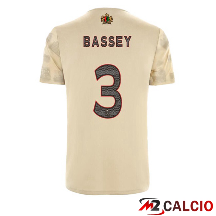 Maglie Calcio Personalizzate,Tute Calcio Squadre,Maglia Nazionale Italiana Calcio | Maglie Calcio AFC Ajax (Bassey 3) Terza Marrone 2022/2023