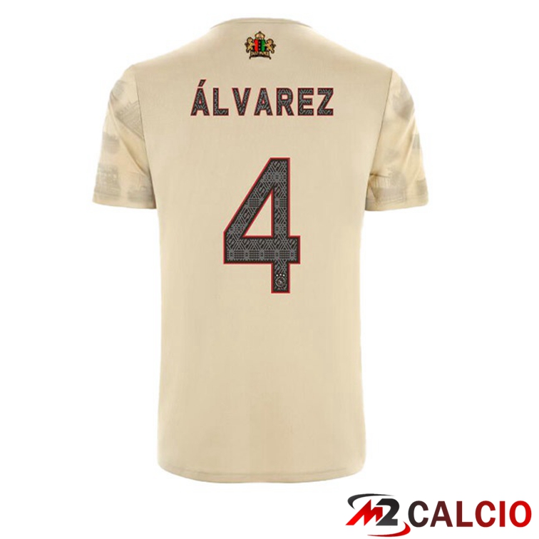 Maglie Calcio Personalizzate,Tute Calcio Squadre,Maglia Nazionale Italiana Calcio | Maglie Calcio AFC Ajax (Álvarez 4) Terza Marrone 2022/2023