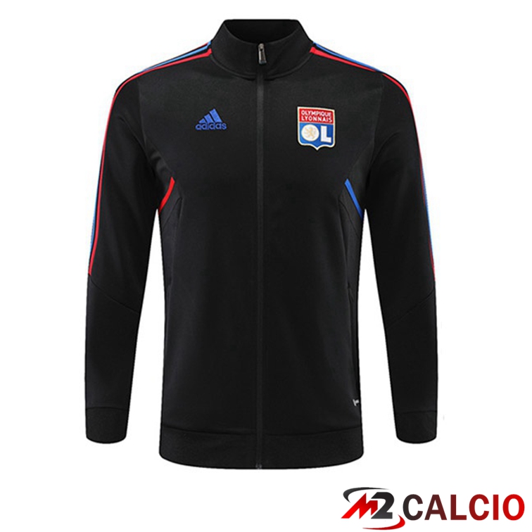 Maglie Calcio Personalizzate,Tute Calcio Squadre,Maglia Nazionale Italiana Calcio | Giacca Calcio Lyon OL Nero 2022/2023