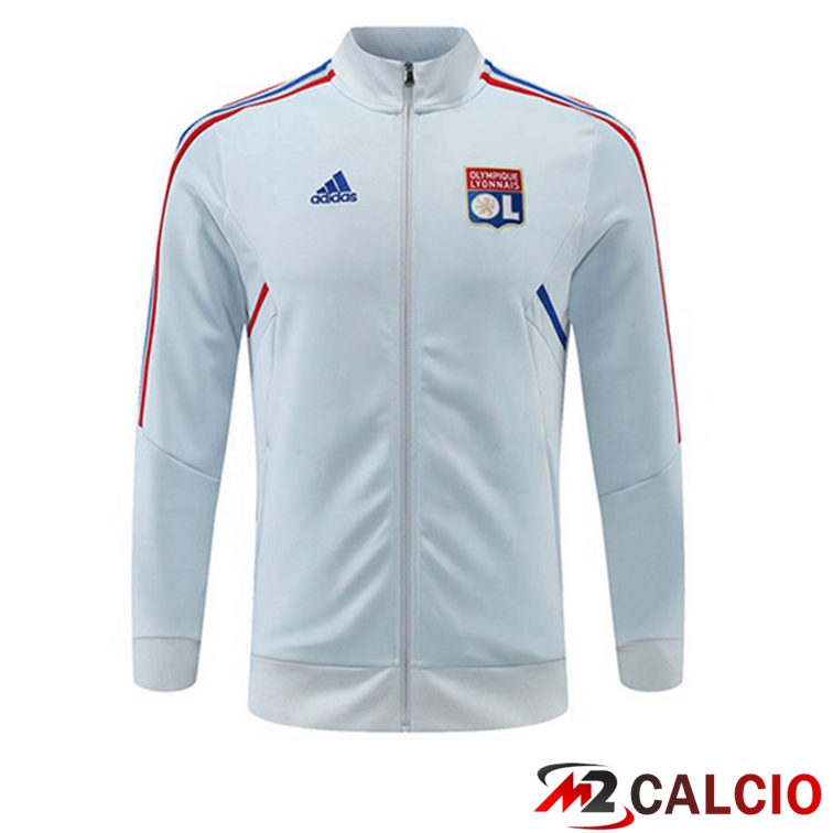 Maglie Calcio Personalizzate,Tute Calcio Squadre,Maglia Nazionale Italiana Calcio | Giacca Calcio Lyon OL Blu Grigio 2022/2023